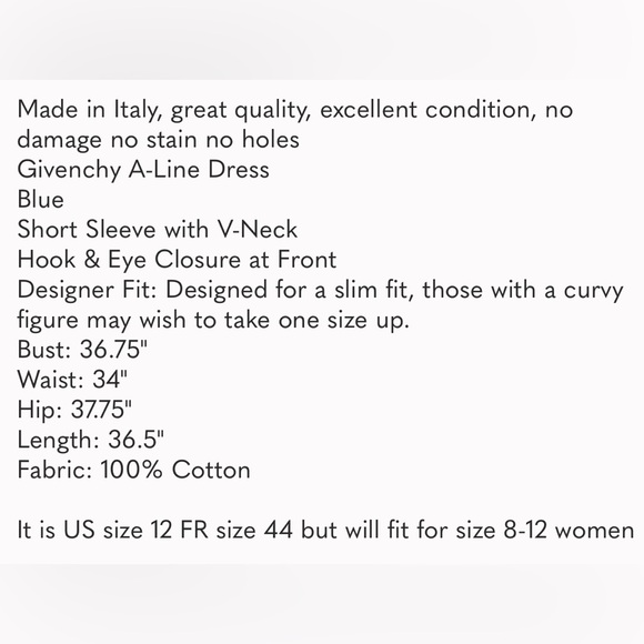 GIVENCHY BRAND NEW WITH TAGS DENIM DRESS - Picture 7 of 7